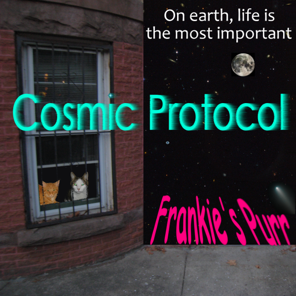 Cosmic Protocol band, 'Frankie's Purr', since life is the most important thing on Earth